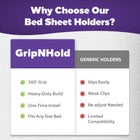 GripNHold&reg; Bed Sheet Grippers 4-Pack image number null