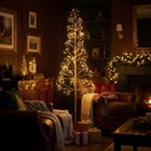 5 Ft. H Gold LED Starburst Tree image number 1