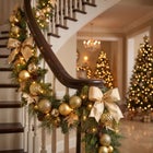 6 Ft. Pre-lit Nobel Gold Garland image number 6