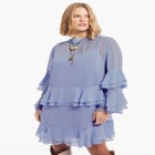 Ruffled Chiffon Mini Dress image number 2