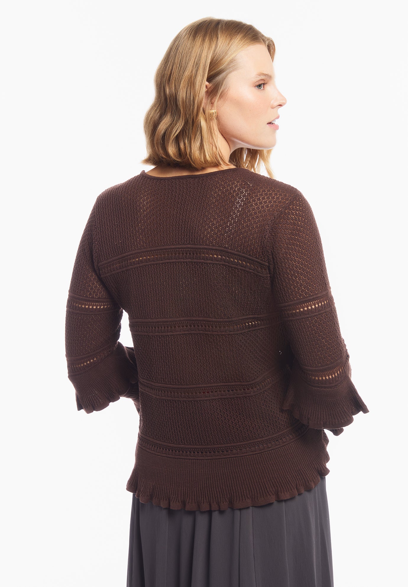 Tiered Ruffle Knit Top image number 1
