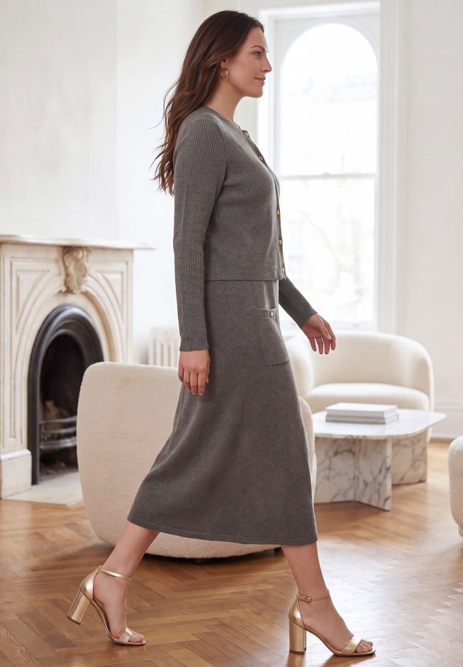 3-Piece Ribbed Cardigan Wardrober image number 2