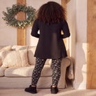 Plus Size Cotton Graphic Print Long Sleeve Swing Tunic  image number 1
