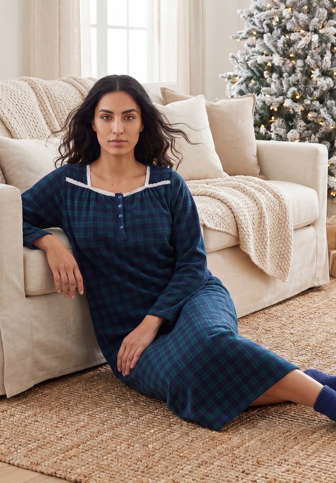 Only Necessities Soft & Cozy Gown & Socks image number 3