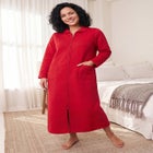 Warm Cozy Quilted Zip Robe image number 0