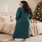 Warm Cozy Quilted Zip Robe image number 1
