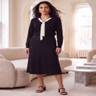 Pullover Tie-Collar Sweater image number 0