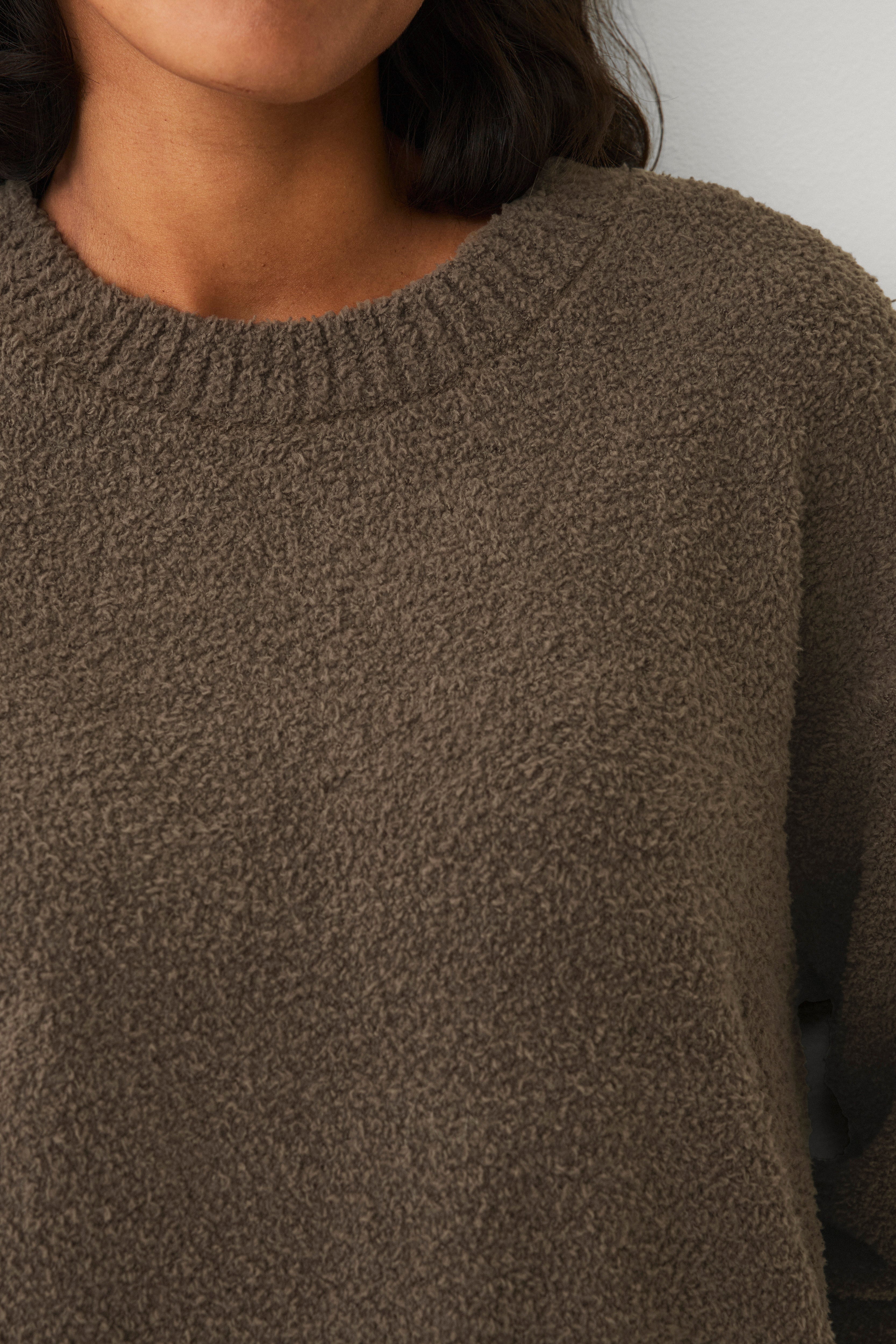 Crewneck Sherpa Long Sleeve Sweatshirt image number 1