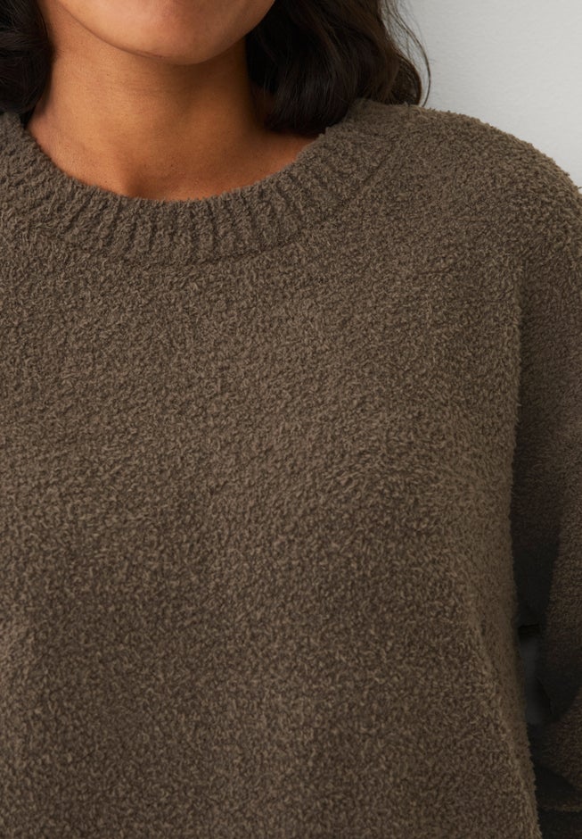 Crewneck Sherpa Long Sleeve Sweatshirt image number 1