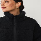 Zip Front Mockneck Sherpa Jacket image number 2