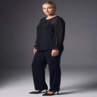 Liliana Lace Front Blouse image number 2