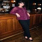 Liliana Lace Front Blouse image number 1
