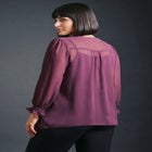 Liliana Lace Front Blouse image number 3