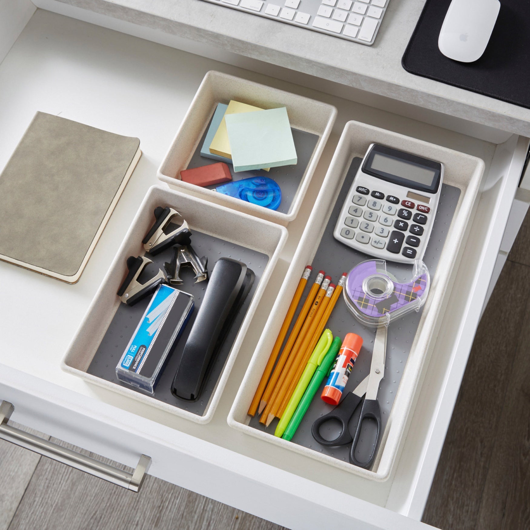 3-Pc Non-Slip Drawer Bin Set image number 0