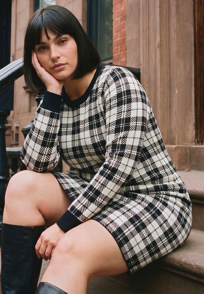 Calista Crewneck Sweater Dress image number 3