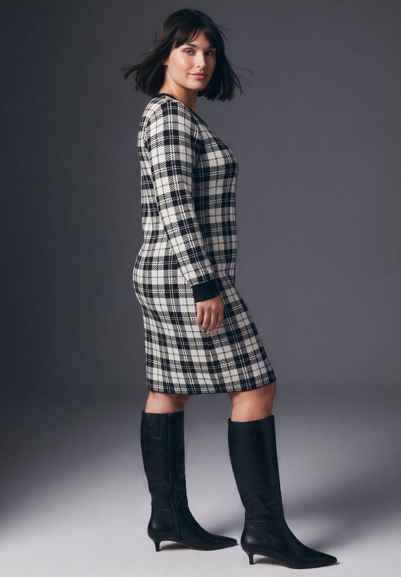 Calista Crewneck Sweater Dress image number 4