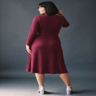 Rosalind Faux Wrap Knit Dress image number 1