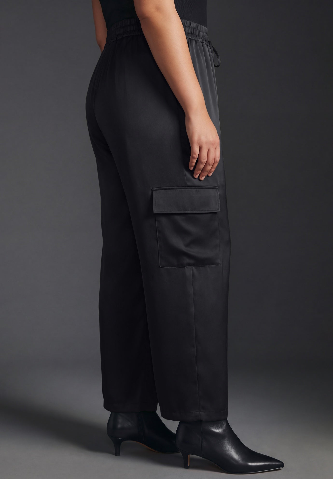 Cece Satin Cargo Pant image number 2