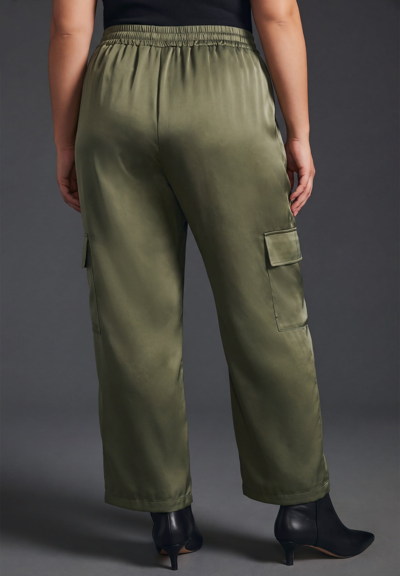 Cece Satin Cargo Pant image number 1