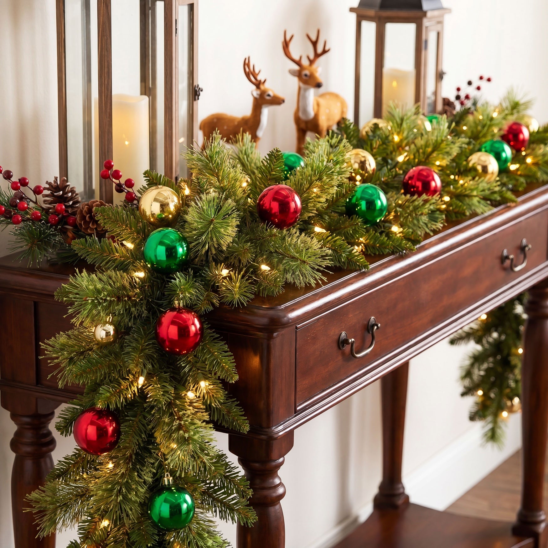 9 Ft. Pre-lit Decorated Garland image number 6