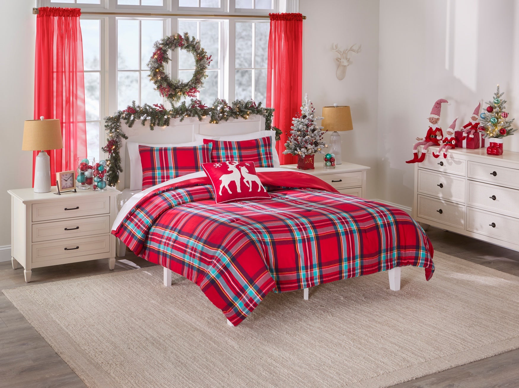 Yarn Dye Flannel Comforter Set image number 0