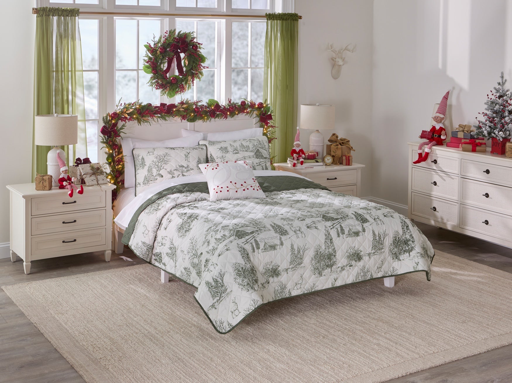 Woodland Cottage 3-Pc Quilt Set image number 0