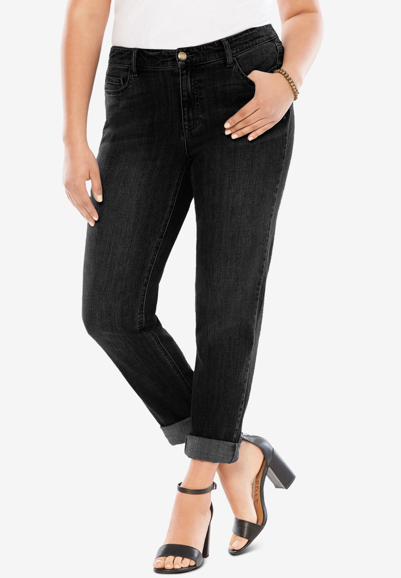 Plus Size 24/7 Stretch Boyfriend Jean image number 0