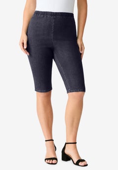 Plus Size Comfort Stretch Bermuda Jean Short