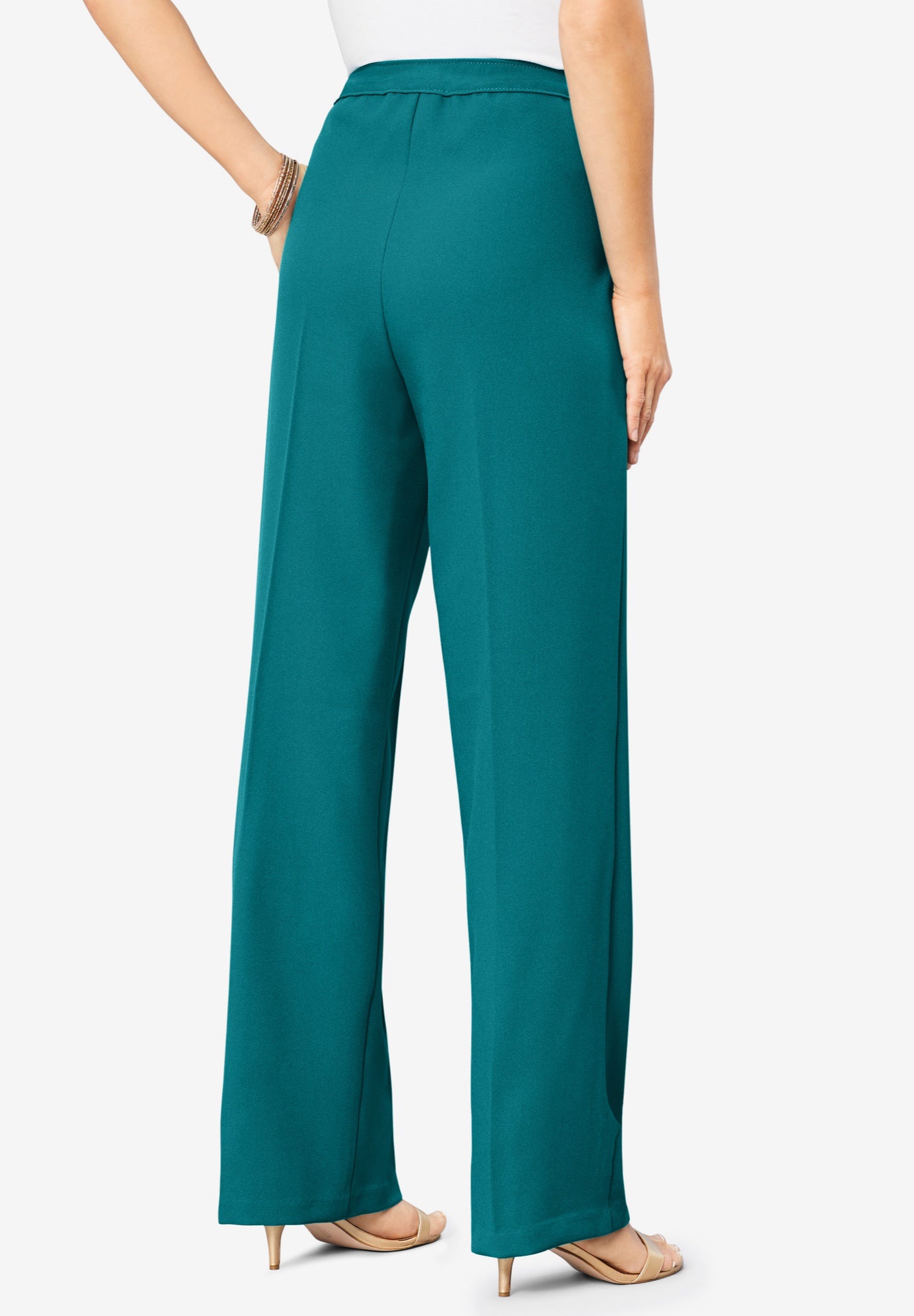 Plus Size Wide Leg Bend Over&reg; Pant image number 0