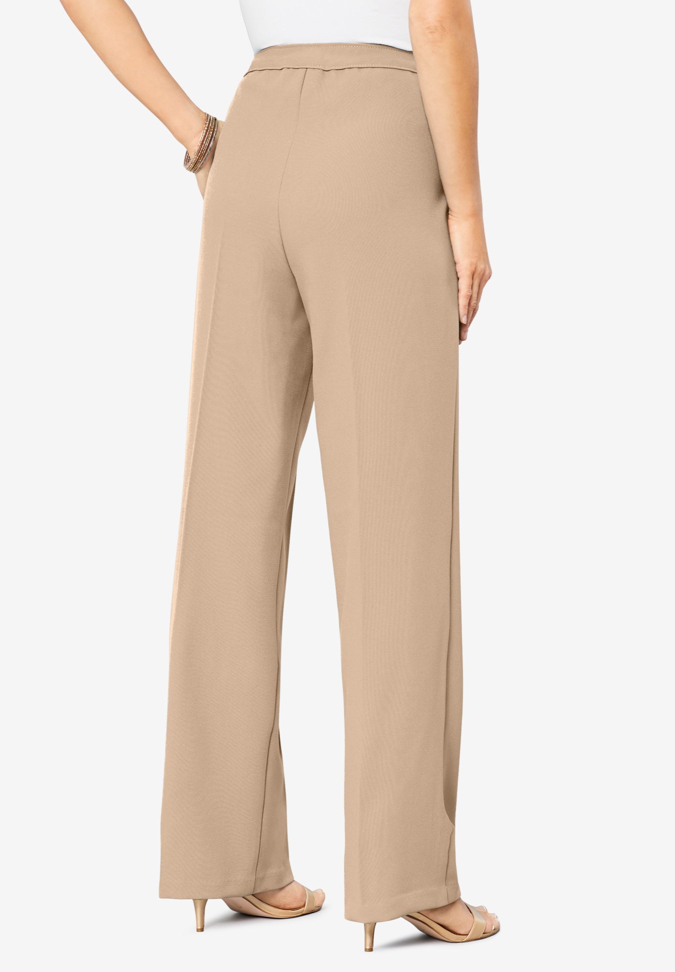 Plus Size Wide Leg Bend Over&reg; Pant image number 0