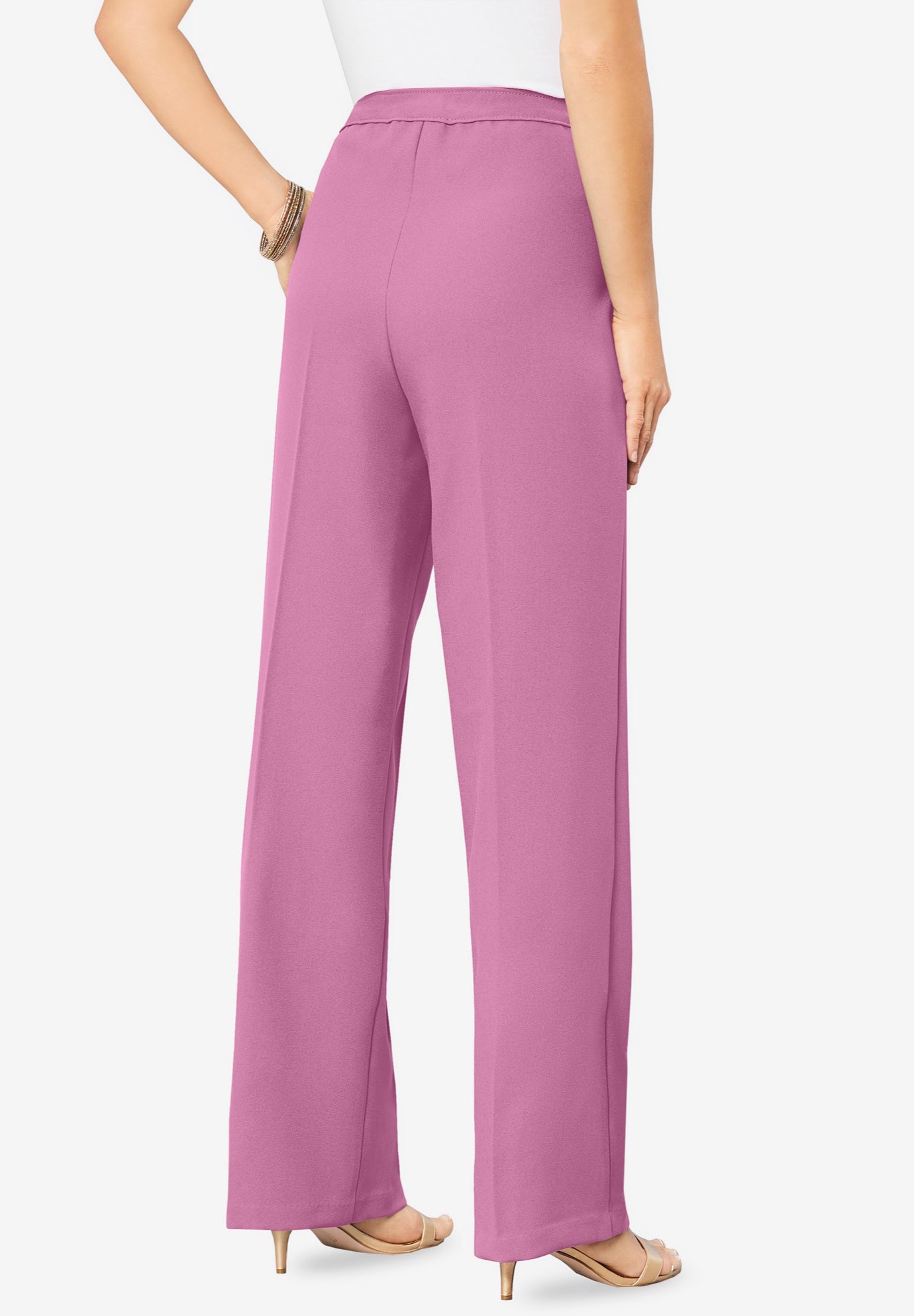 Plus Size Wide Leg Bend Over&reg; Pant image number 0