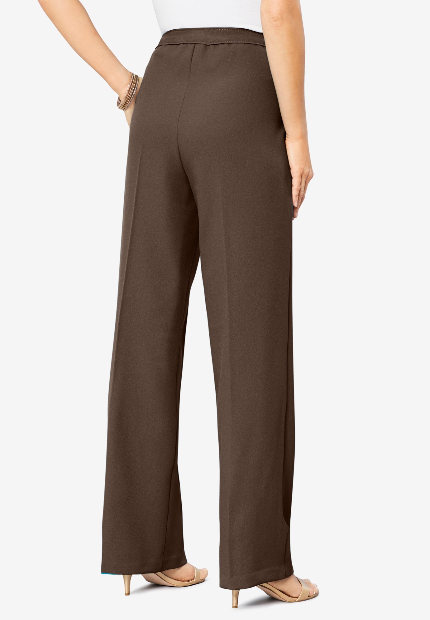 Plus Size Wide Leg Bend Over&reg; Pant image number 0