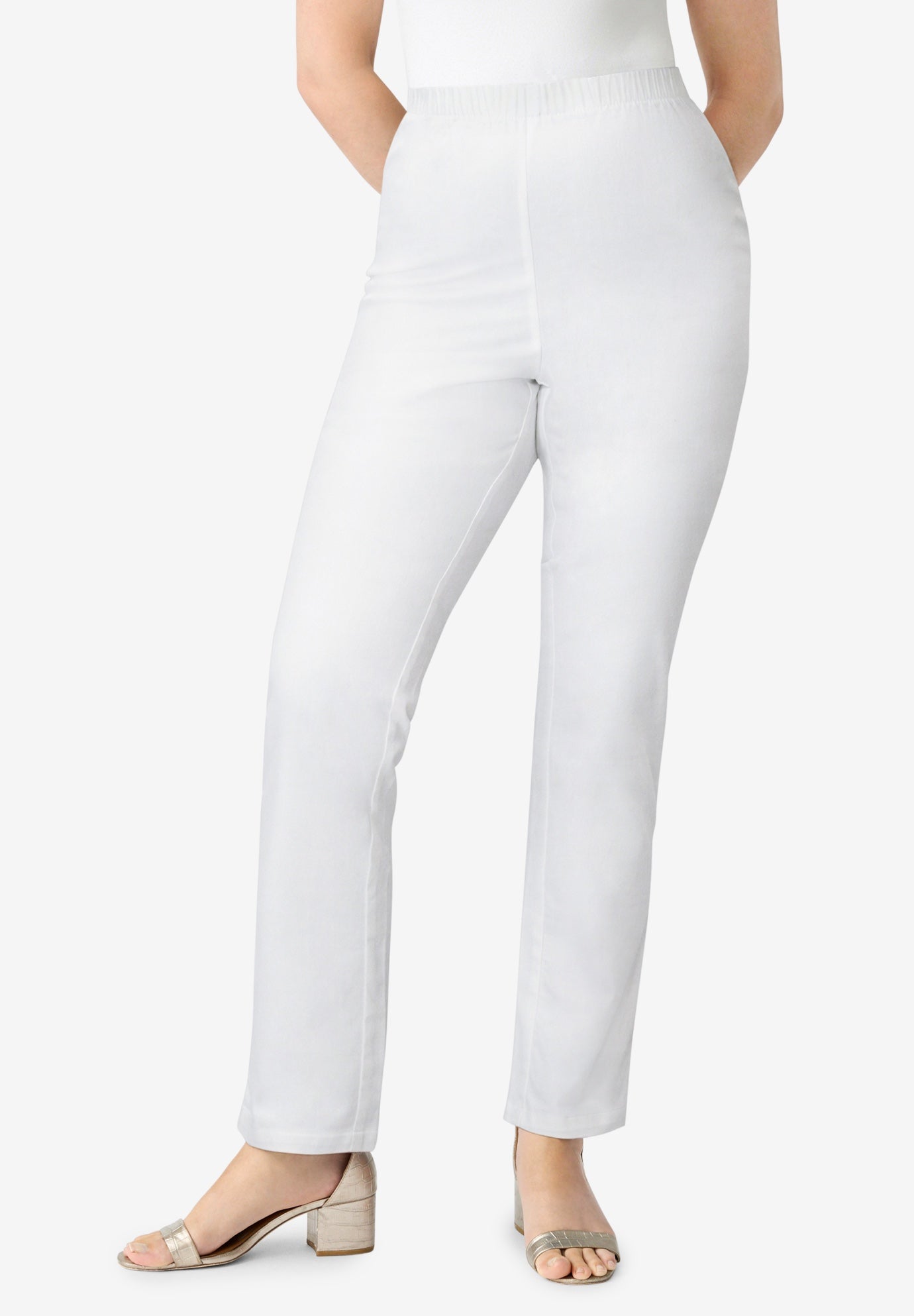Plus Size Comfort Stretch Straight Leg Jean image number 0