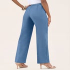 Plus Size Classic Bend Over&reg; Structured Straight Leg Pull-On Pant image number null