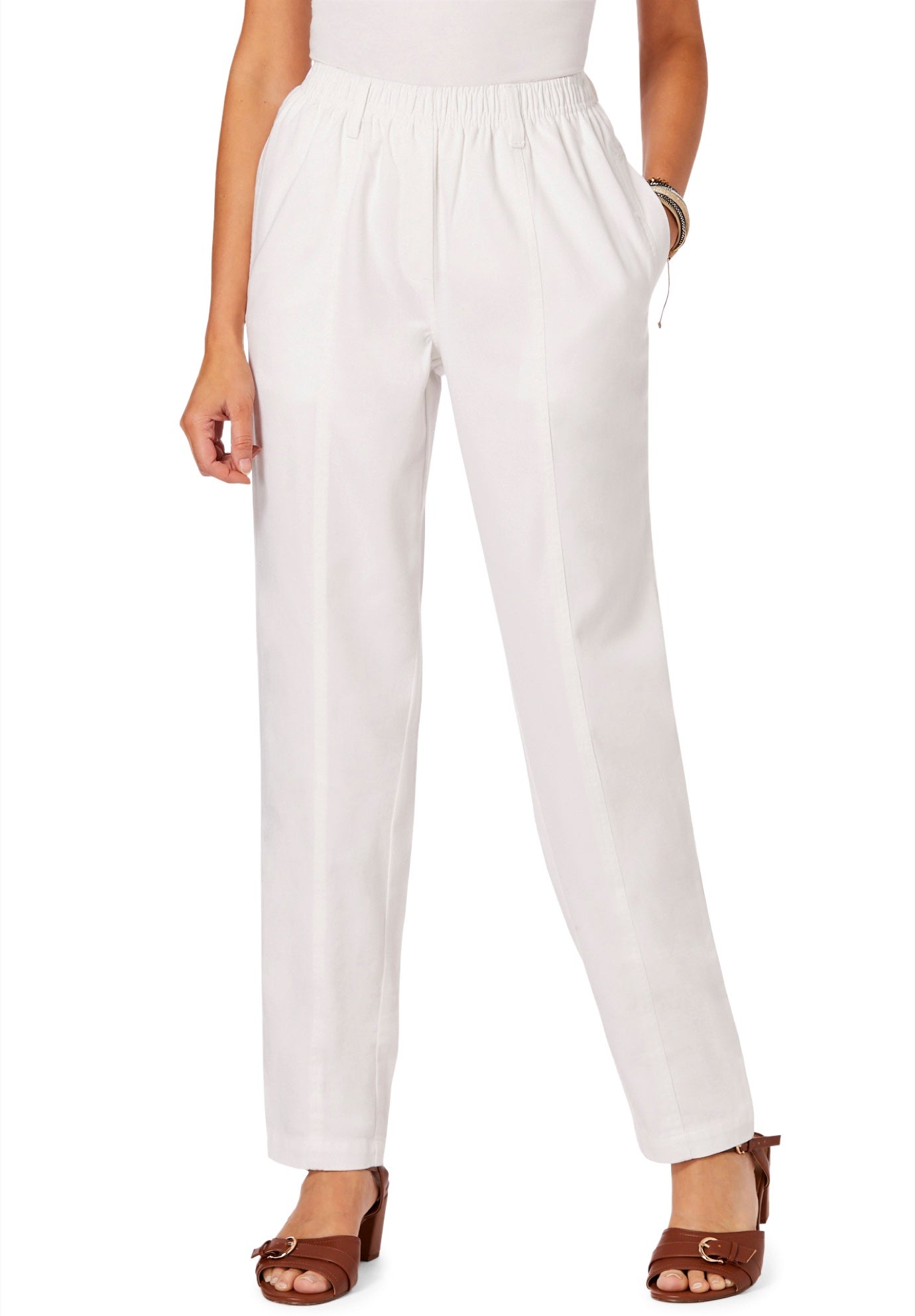 Plus Size Easy-Wear Straight Leg Jean image number 0