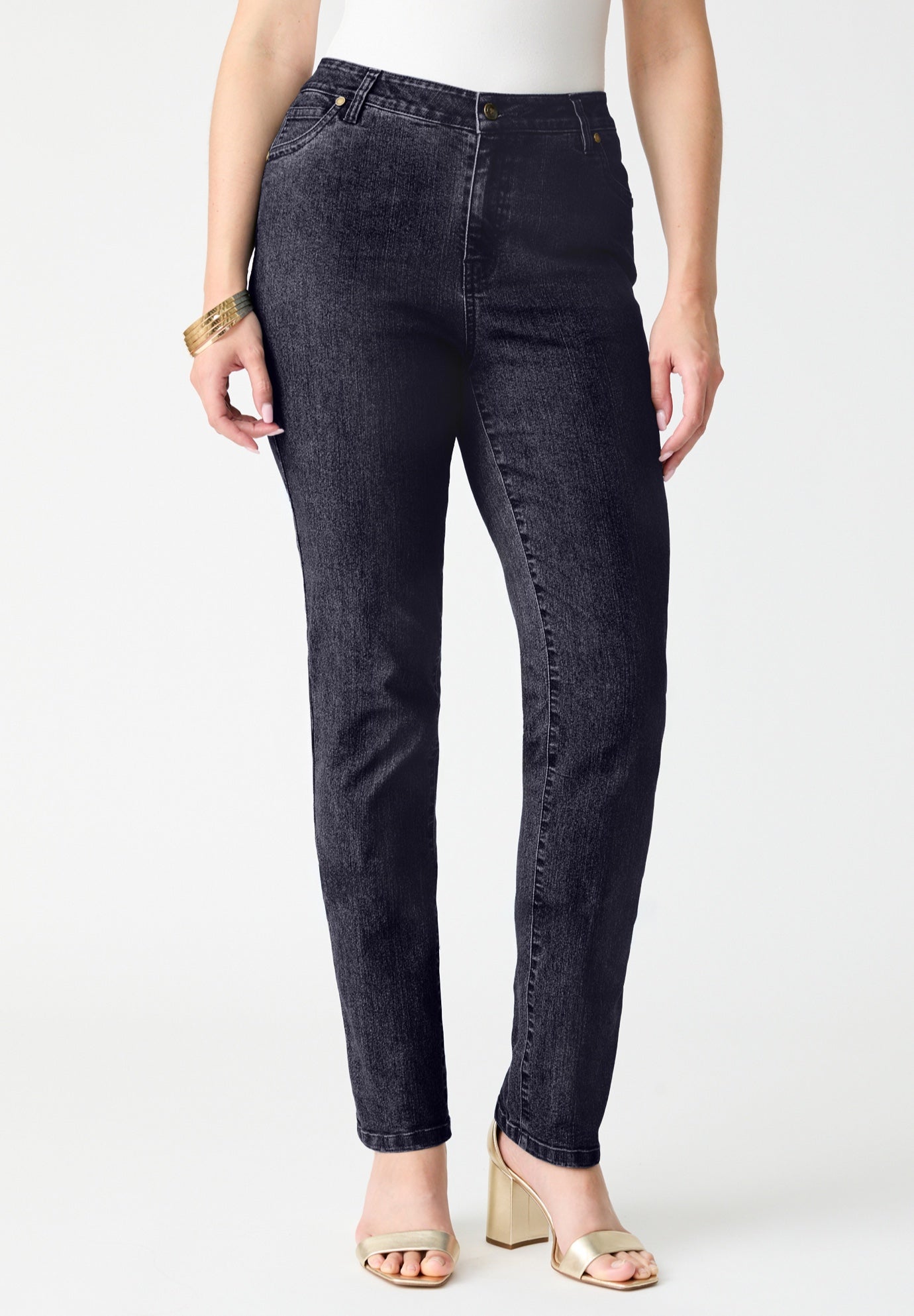 Plus Size 24/7 Stretch Straight Leg Jean image number 0
