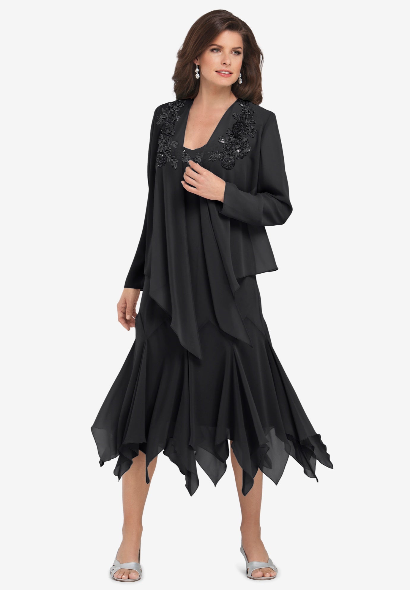 Sequin Jacket Dress Set image number 0