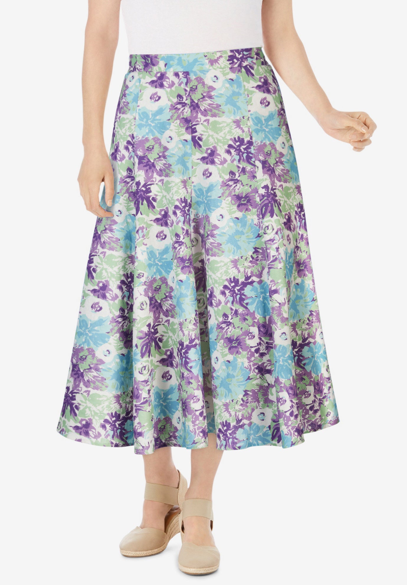 Linen-Blend Skirt image number 1