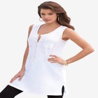 Henley Ultimate Tunic Tank image number null