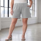 Plus Size Soft Knit Pull-On Short image number null