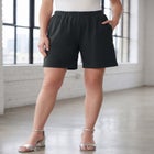 Plus Size Soft Knit Pull-On Short image number null