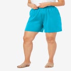 Plus Size Soft Knit Pull-On Short image number null