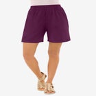 Plus Size Soft Knit Pull-On Short image number null