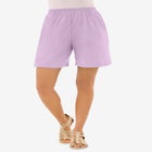 Plus Size Soft Knit Pull-On Short image number null