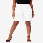 Plus Size Soft Knit Pull-On Short image number null