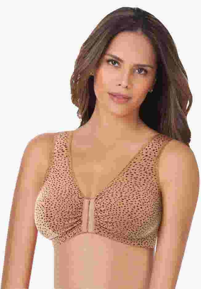Leading Lady® Meryl Cotton Front-Close Wireless Bra image number 0