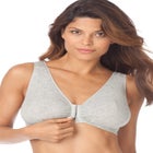 Leading Lady® Meryl Cotton Front-Close Wireless Bra image number null