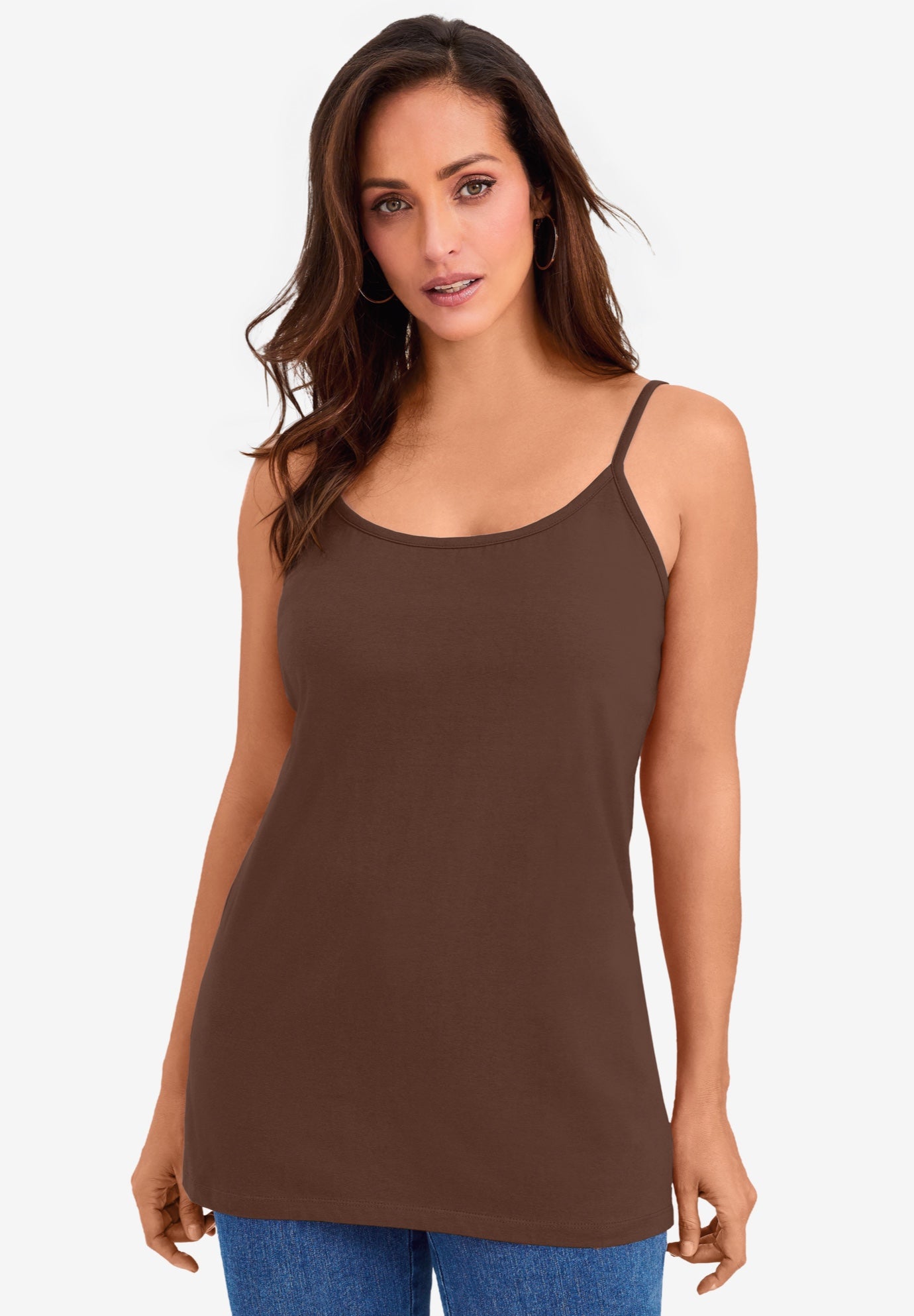 Stretch Cotton Cami image number 0
