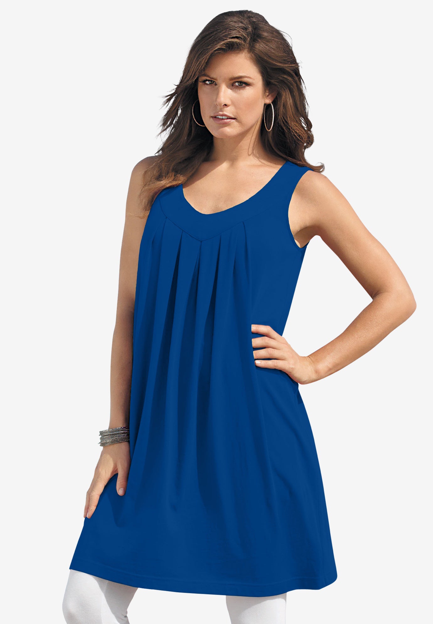 Ultimate Pleated Tunic Tank image number 0