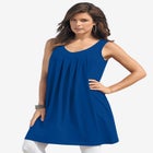 Ultimate Pleated Tunic Tank image number null